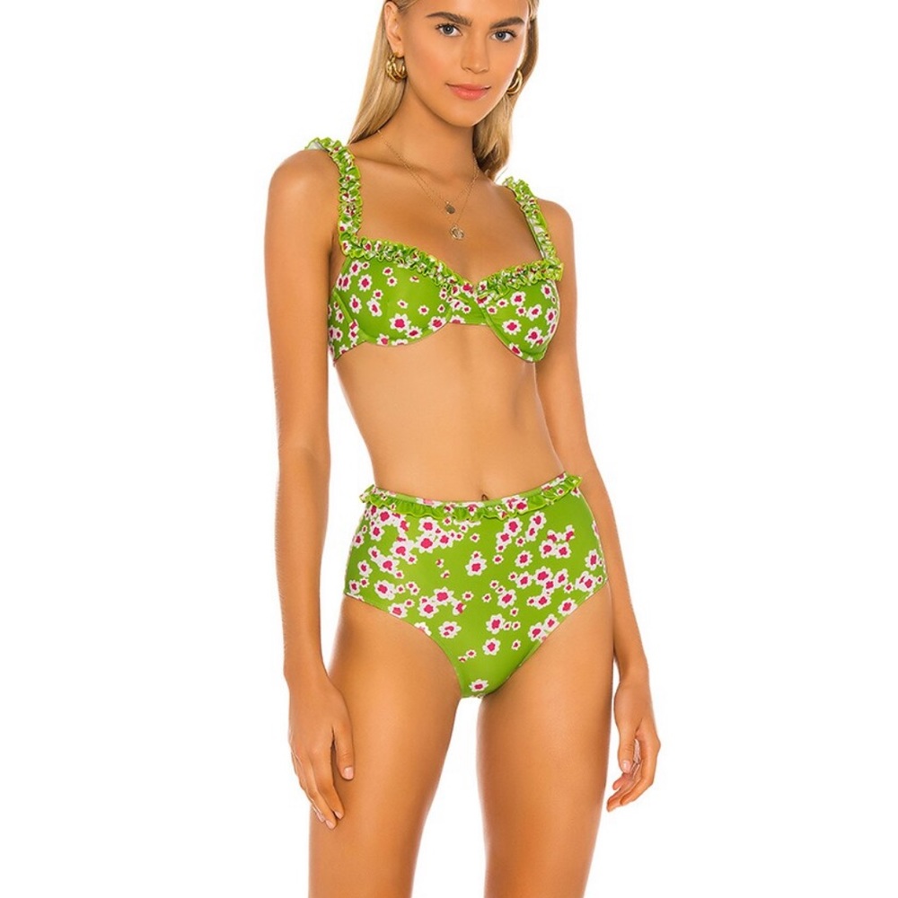 Faithfull the Brand Frida Floral Ruffle Bikini